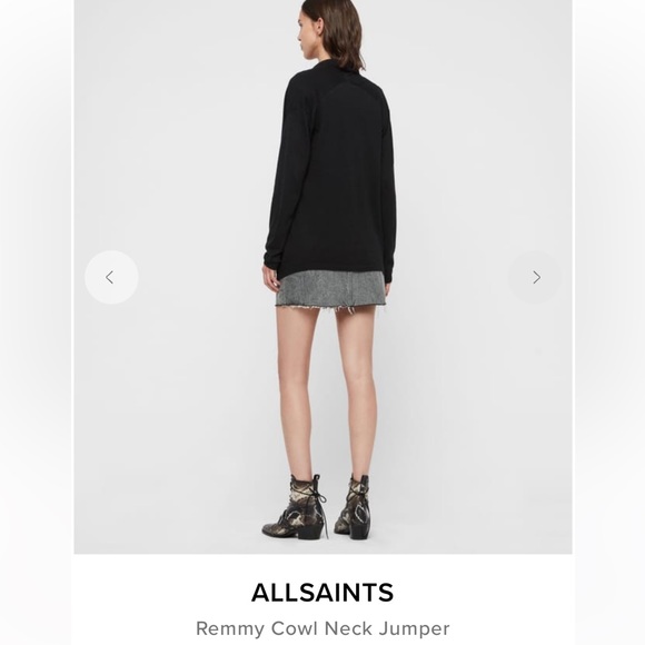 NWT AllSaints Remmy Cowl Neck Sweater - Picture 2 of 11